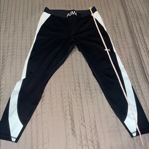 Puma  Black and White Leggings